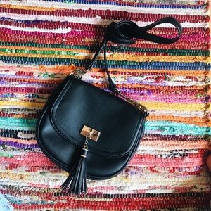Black Grunge Crossbody